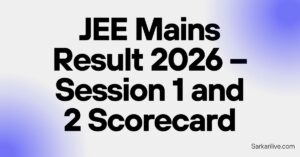 JEE Mains Result 2026