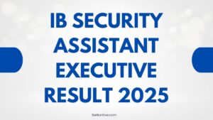 IB Security Assistant Executive Result 2025