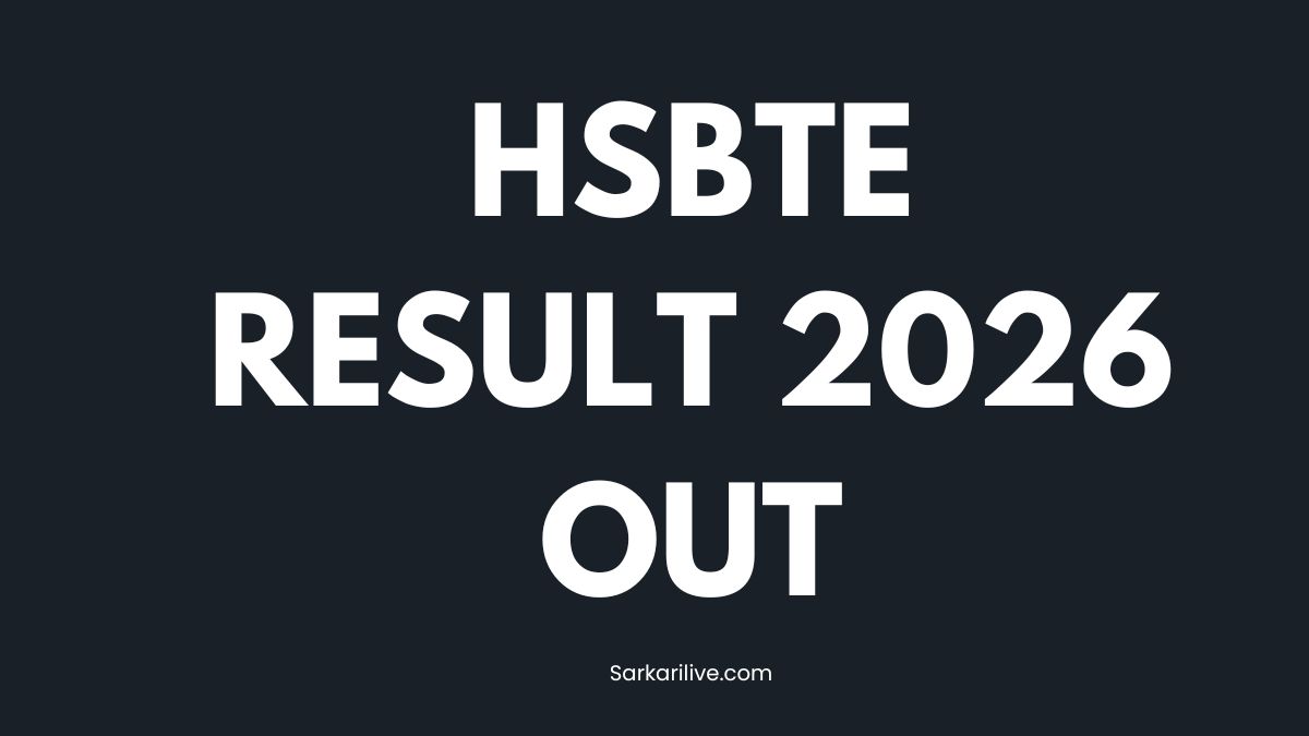 HSBTE Result 2026 Out