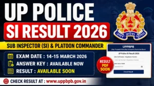 UP Police SI Result 2026